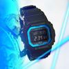 G-SHOCK Квадратные Glacier Retro Шестистанционные Радиоволна Bluetooth Солнечный Кварцевый Механизм Ремешок из Смолы Часы Мужские Черные GW-B5600-2PR