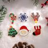 Christmas Series Brooch Christmas Tree Snowman Clothes Accessories Cute Cartoon Badge Decoration