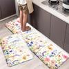 1 шт. Кухонные коврики против усталости с принтом бабочек, водонепроницаемые, нескользящие, толстые, амортизирующие кухонные коврики, сверхпрочный комфортный коврик для стояния для кухни