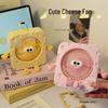Cute Cheese Mini Electric Desktop Fan: Summer Office & Dorm Stand Charger