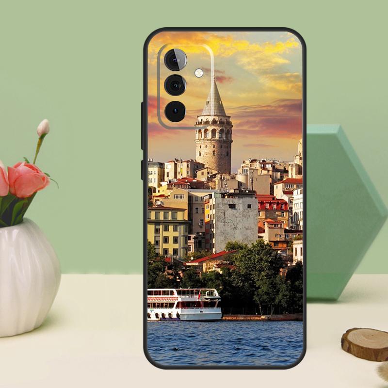 Турция Стамбул Пейзаж Здание Для Samsung Galaxy A16 A55 A35 A15 A32 A12 A22 A52 A54 A34 A14 A56 A36 A26 A13 A53 A06 Чехол