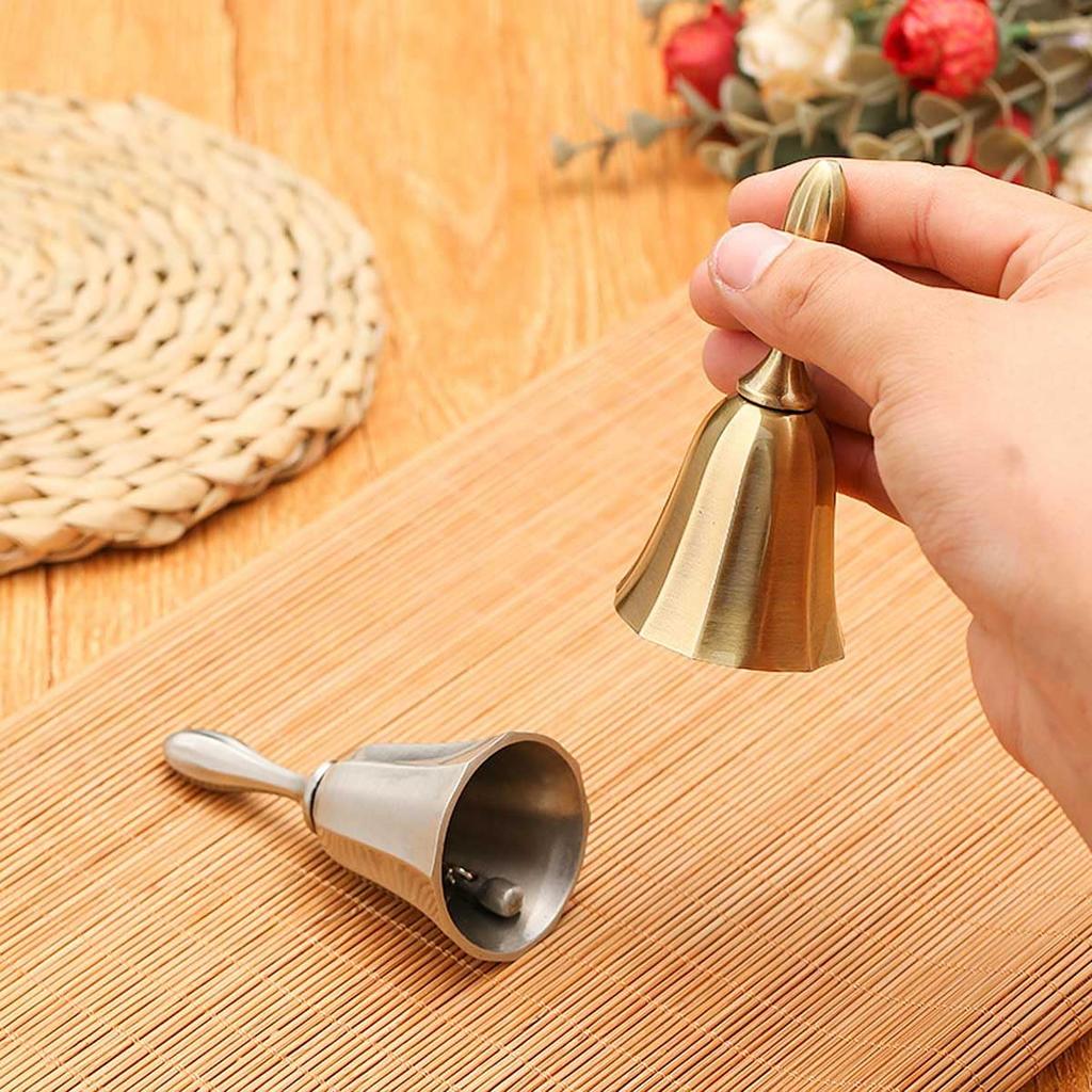 Ручной колокольчик Обеденный колокольчик Металлический ручной колокольчик Прочный ручной колокольчик Колокольчик для вызова Ретро Стильный Античный стиль Настольный колокольчик Ресторан Перкуссия Стойка регистрации Молитва