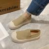 Туфли Slip on Lazy Single, женские, новые модные, на толстой подошве, парусиновые, женские, обувь для отдыха, обувь Lefu, весна 2024 г.