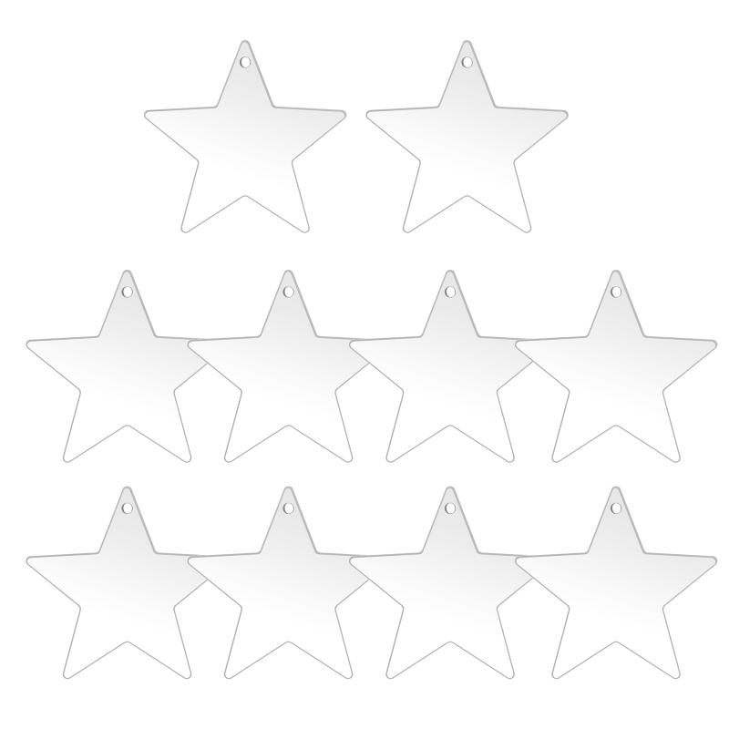 10 шт. новинка рождественские бирки акриловые чистые листы самодельные поделки подвесные украшения безделушки для украшения рождественской елки