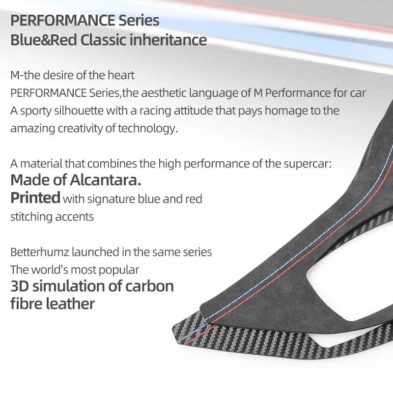 For BMW X1 E84 2010-2014 Made of Alcantara Car Interior Center Console Gear Shifter Panel Trim Performance Sticker Accessories