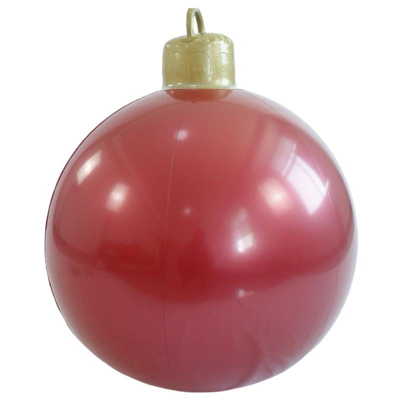 1 шт. рождественские украшения для патио подвесные ПВХ однотонные рождественские шары большого размера