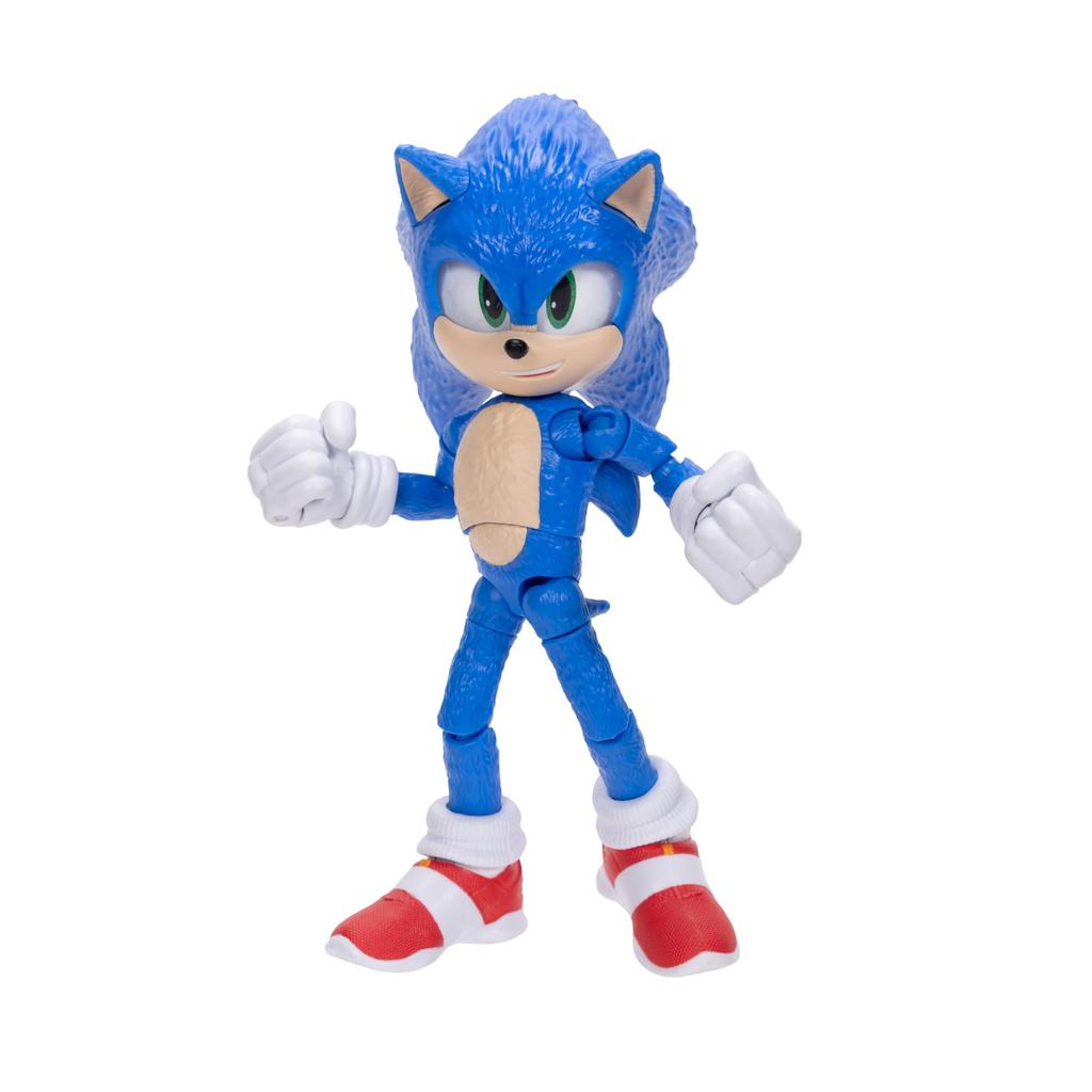 Sonic the Hedgehog Sonic 3 Movie Action Figure Sonic Collector Toy Figure Высоко артикулированная фигурка для мальчиков и девочек Официально лицензированный продукт 3