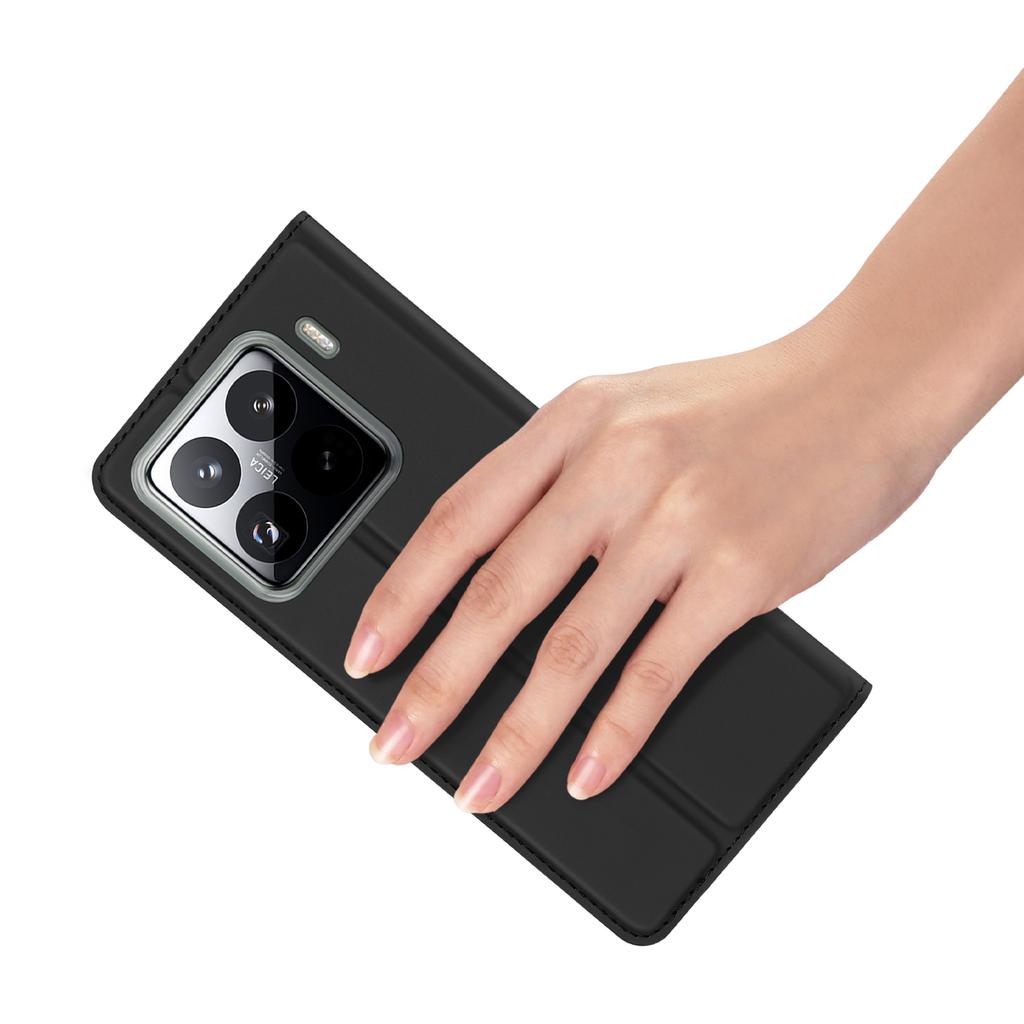 Для Xiaomi 15 Pro Чехол DUX DUCIS Skin Pro Series Кожаный чехол-подставка Держатель для карт