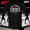 Летняя футболка с графическим принтом UFC 2026 Женская Спортивная Хлопковая С коротким рукавом Свободная Повседневная Футболка для фитнеса Унисекс