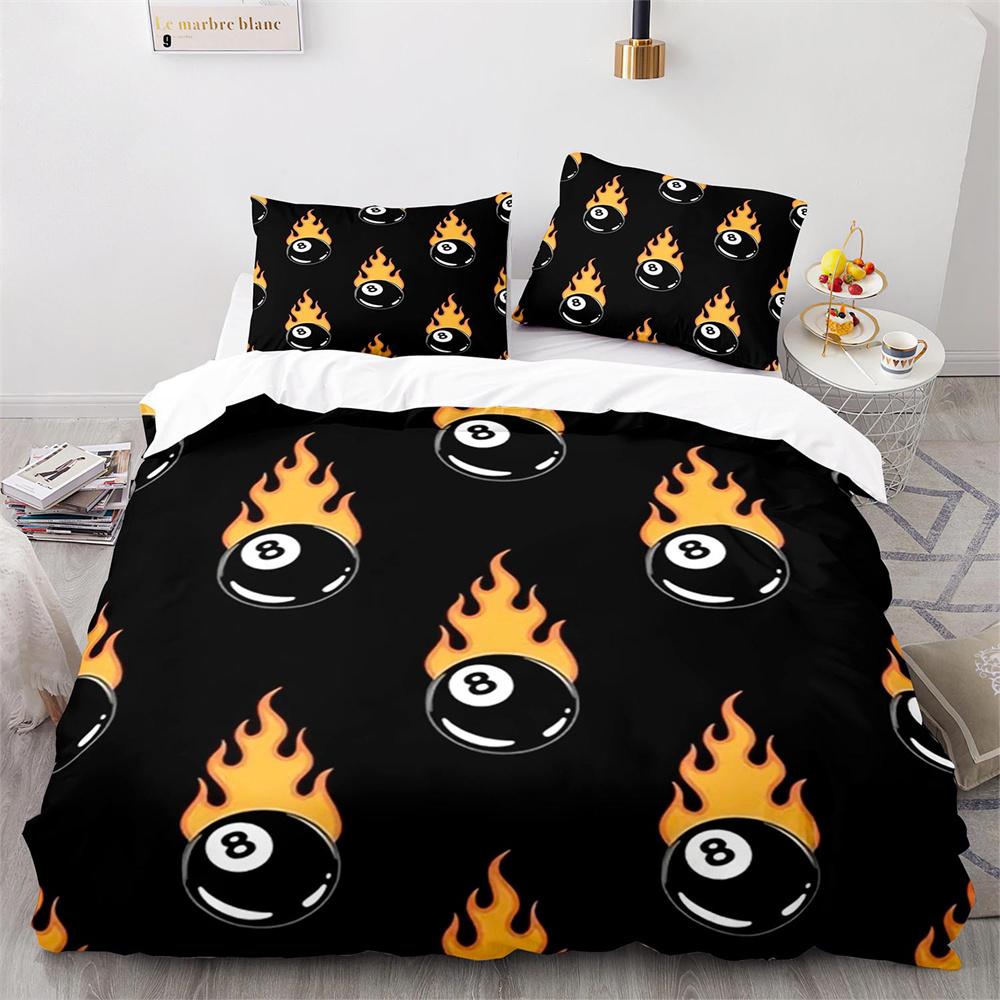 Комплект постельного белья с цветным рисунком «Огонь», сине-оранжево-зеленый, с рисунком «Огонь», размер King Queen для детей, мальчиков и подростков