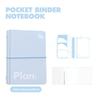 Мини блокнот с 6 кольцами на разъемных листах, 44 листа, дневник, прочный, портативный справочник, канцелярские товары