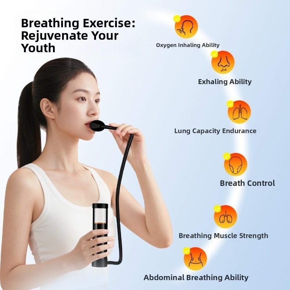 Muscle Trainer Respiratory Trainer Resistance Lung Capacity Trainer  Yoga