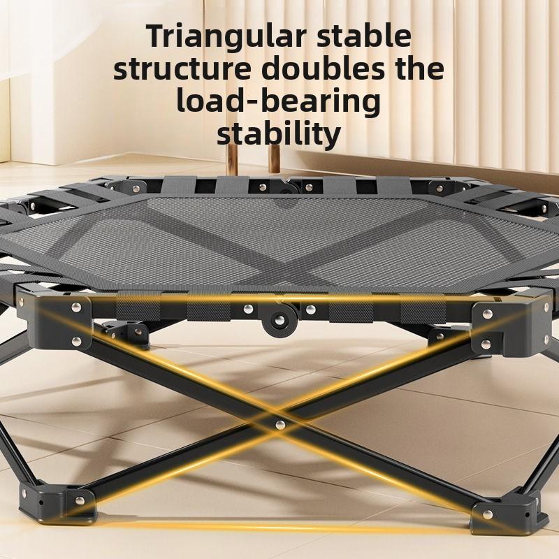 Hexagonal Foldable Trampoline Home Fitness Adult Children Indoor Jumping Bed Adult Children Sports Family Bounce Bed