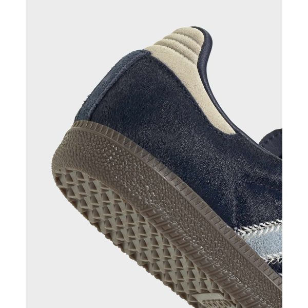 adidas Samba OG Пакет из пони - Ночной индиго Ясное небо Женские кроссовки Синий Тактильный синий JS3934