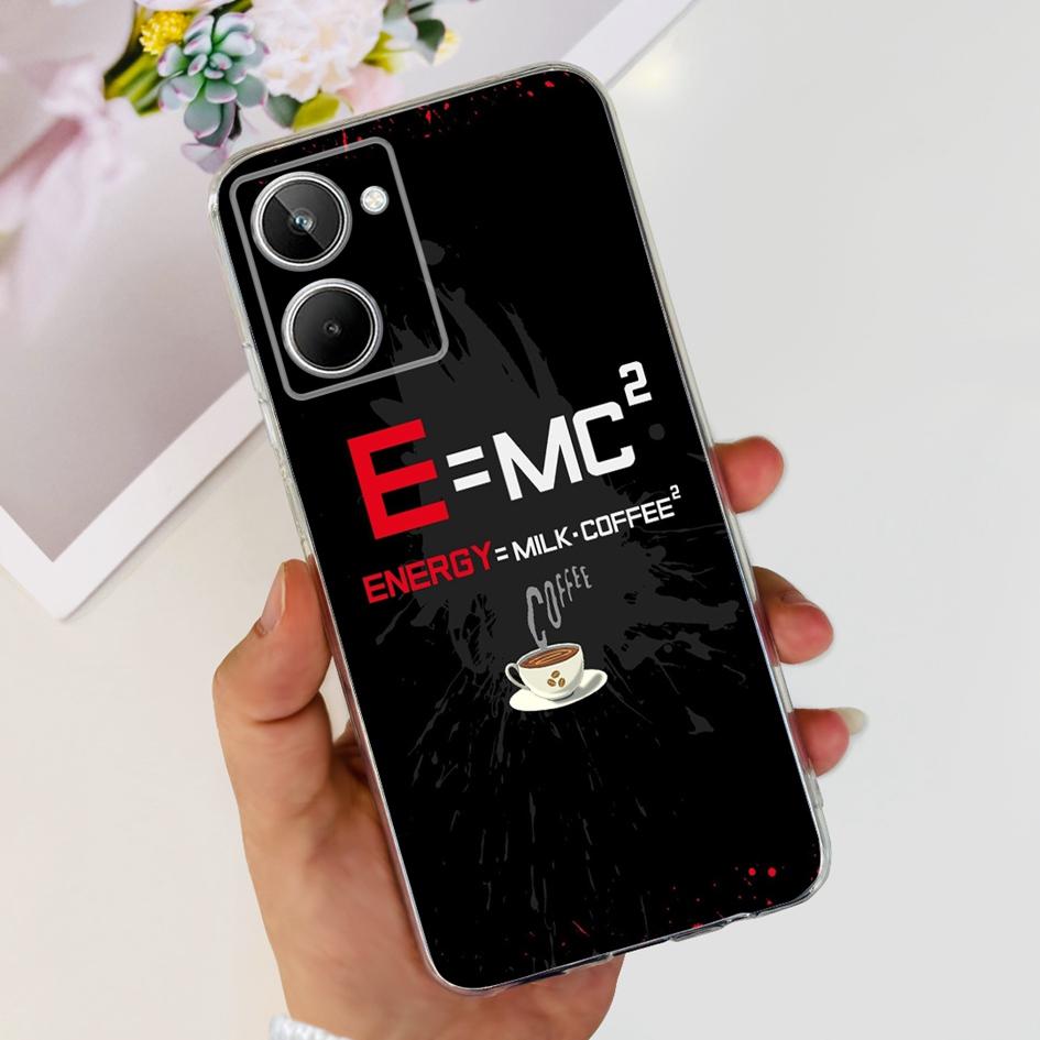 Чехол для Realme 10 RMX3630 Задняя крышка Милый мультяшный панда Тонкий мягкий прозрачный силиконовый чехол для телефона Для Realme 10 Pro Plus RMX3687 Capa