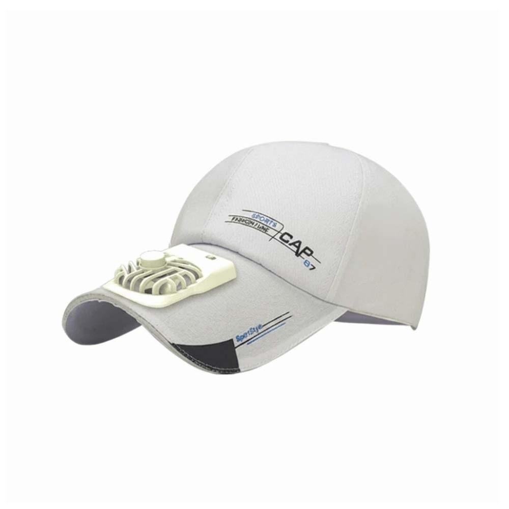 Long-lasting Baseball Cap with Fan Portable Anti-collapse Cooling Peaked Cap Sport