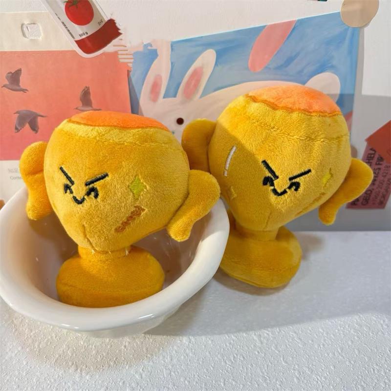1/2Pcs Cute Victory Trophy Mascot Plush Doll Stuffed Toy Keychain Pendant Bag Hanging Charm Keyring Lucky Blessing Souvenir Gift