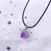 Gift Women Raw Stone Crystal Necklace Korean Style Jewelry Female Necklace Geometry Clavicle Chain