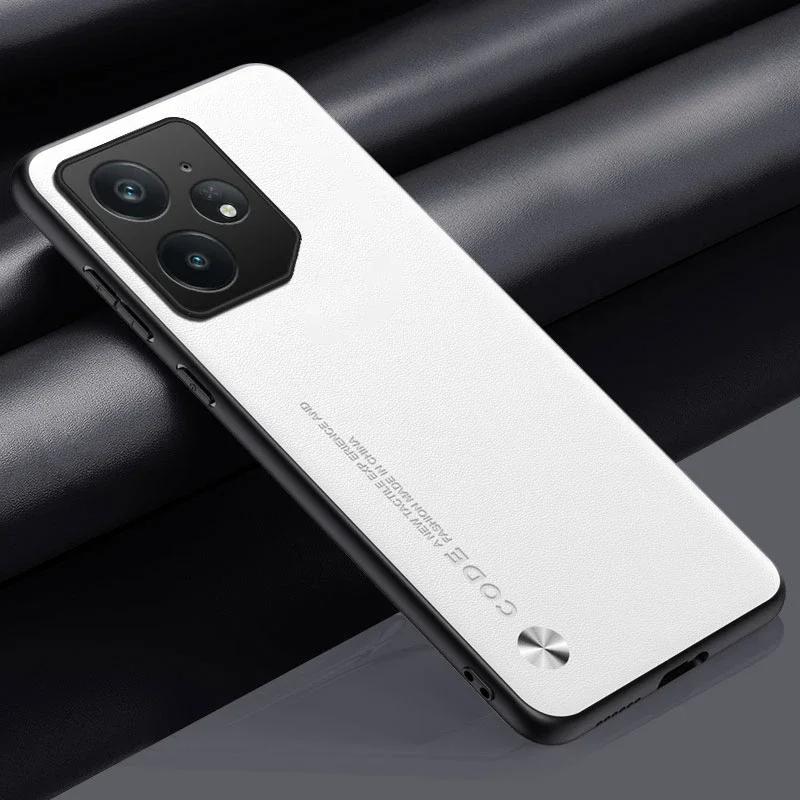 Для Realme Neo 7 GT 7 Pro Чехол Простой PU Кожаный Силиконовый TPU Чехол для Realme NEO7 GT 6 T NEO 6 SE GT7pro Ударопрочный Жесткий Бампер