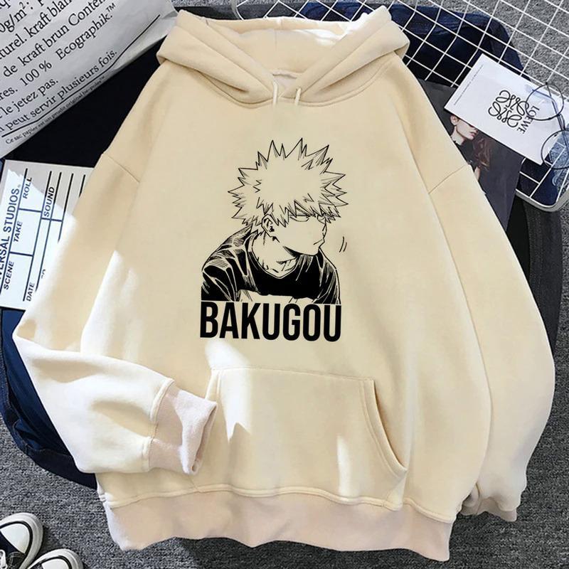 Bakugo толстовки женские винтажные Зимние толстовки