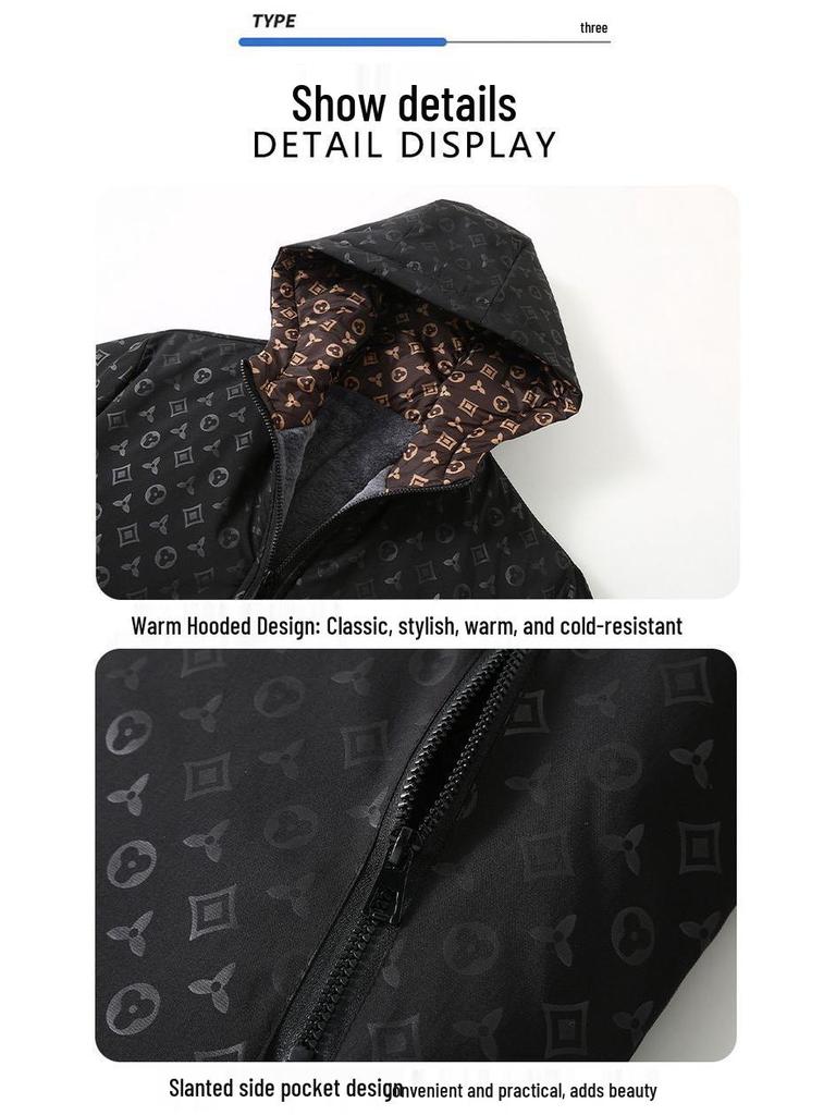 Европейская модная мужская клетчатая жаккардовая куртка с воротником-стойкой - Весенне-осенний повседневный топ в корейском стиле