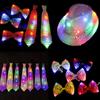 1 шт. SequinTie цветной мигающий светящийся галстук унисекс эластичный галстук светодиодный мигающий производительность украшения свадебные принадлежности для вечеринок