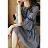 2025 Women's Mid-Length Bell Sleeve Silk Dress