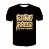 RARE BREED Graffiti Style Chic Men's Crew Neck Short Sleeve Tee - Summer Fashion T-shirt For Daily And Fitness Wear
