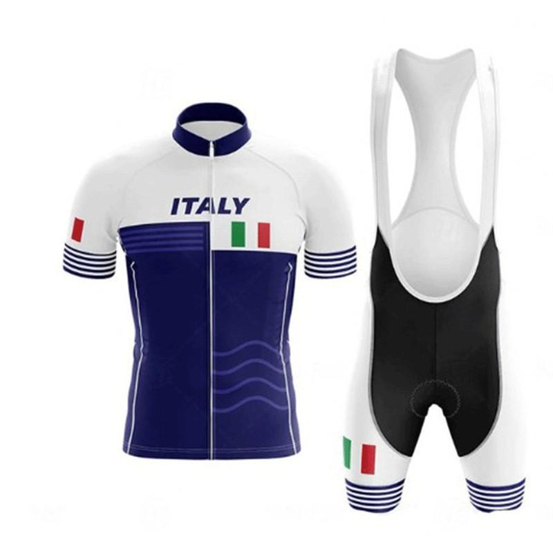 Mens Cycling Jersey Shorts Set Quick-Dry Breathable Bike Wear Road
