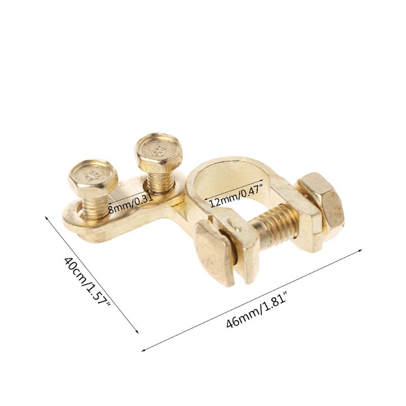 2 шт. прочные сменные зажимы для клемм автомобильного аккумулятора, латунный разъем