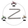 KAMIER #25 Roller Chain 132 Link With Drive Chain Breaker For Razor MX500 MX650 SX500 Mcgrath Dirt Rocket Bike Off Road Motocross Pit Bike Kids