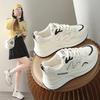 Легкая повседневная женская обувь кроссовки женские на платформе спортивные маленькие белые туфли весенне-осенние новые универсальные повседневные кеды