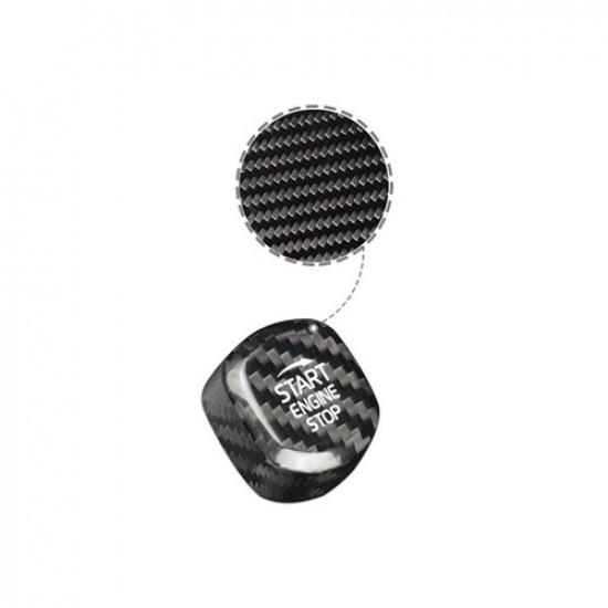 Dry Carbon Fiber Start Button Ignition Switch Cover Trim For Volvo S90 2017-