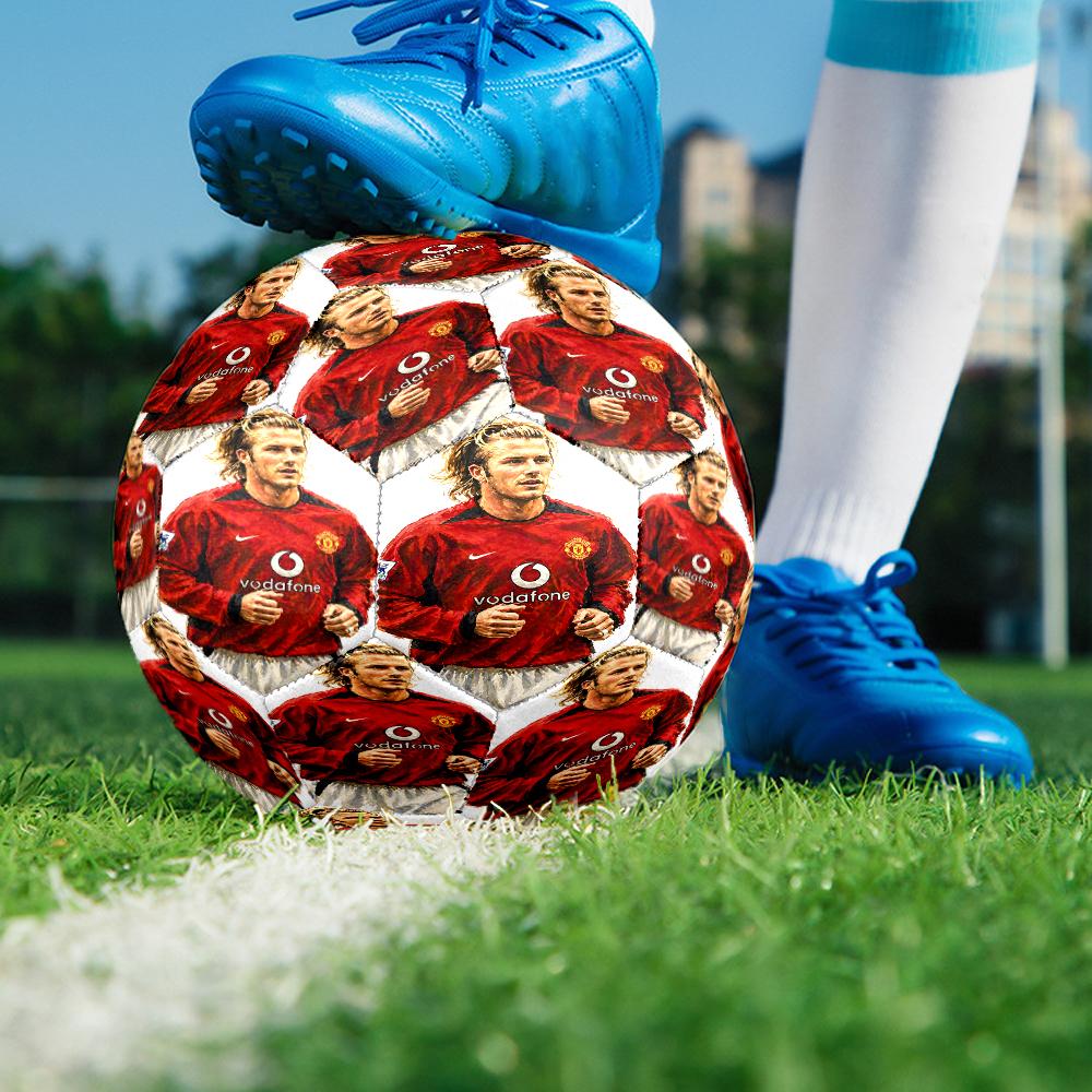 David Manchester United Legend Size 5 Soccer Balls, Anti-Slip, Protective Football, Outdoor Sport, a Unique Gift Suitable for him/her, Birthdays