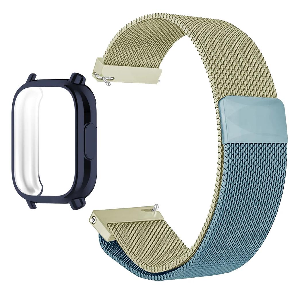 Миланский сетчатый ремешок для Redmi Watch 5 Active, ремешок с чехлом и защитной пленкой для экрана, ремешки для Redmi Watch 5 Lite, браслет, аксессуары