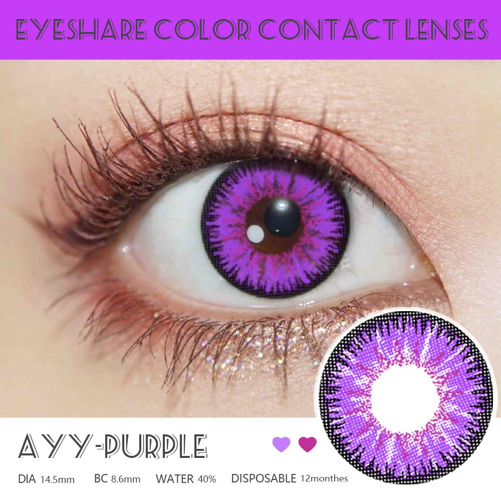 Eyeshare Cosplay Contact Lenses Big Eye Anime Colored Contactlen Blue Lens Red Contact Fashion Soft Color Cosmetic Lenses for Halloween