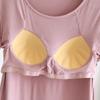 New Summer Ladies Modal Pajamas One Piece Top T-Shirt With Chest Pad Short Sleeve Bottoming Shirt Homewear Sleep Wear Women