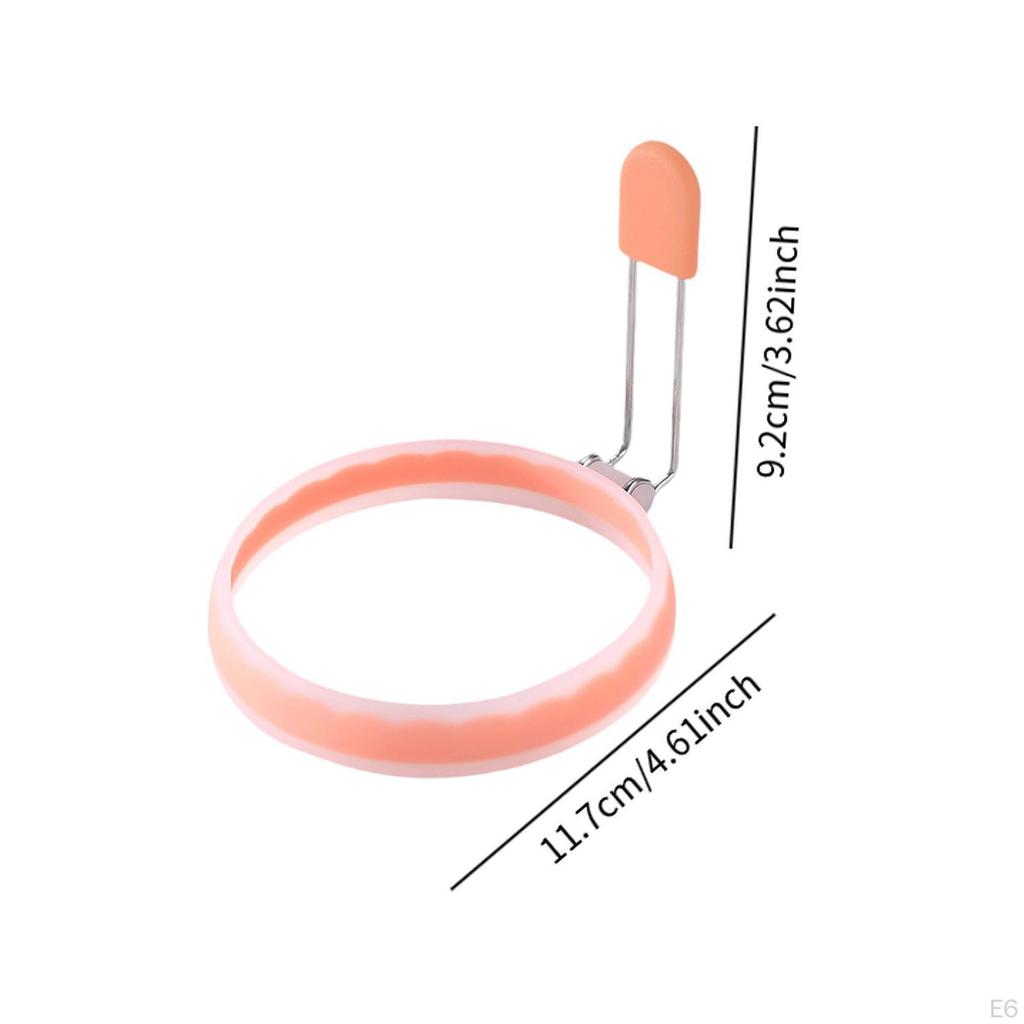 Egg Frying Ring Maker Leakproof Griddle Cooking Shaper, Round Cooker for Burger,
