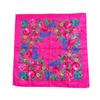 Sunscreen Rose Flower Print Head Scarf Polyester Square Shawl High Quality Headwraps