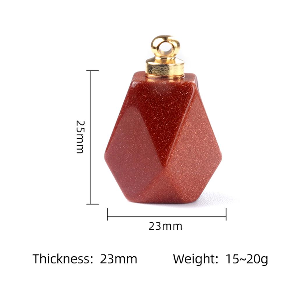 1 шт. подвеска с целебным кристаллом, натуральный камень, кварц, драгоценный камень, женский диффузор для эфирного масла, ювелирные изделия, подарок «сделай сам», 25x23 мм