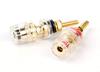 MINAKIKO Speaker 42mm Banana Plug Selectable Quantity of High-Performance Terminals, Gold-Plated, Compatible, (Set 16)