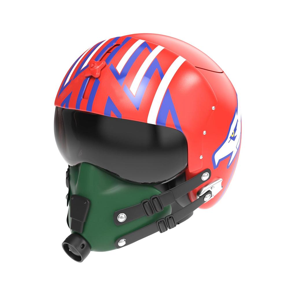 Aviation-Inspired Helmet Shaped Popcorn Bucket with Removable Visor and Detailed Printed Graphics for Collectors and Fans