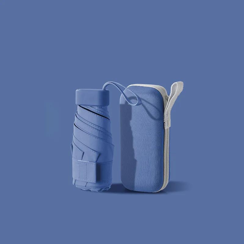 Мини складной солнцезащитный зонт для женщин, солнцезащитный козырек от солнца и ультрафиолета, небольшой портативный карманный зонтик от дождя и солнца