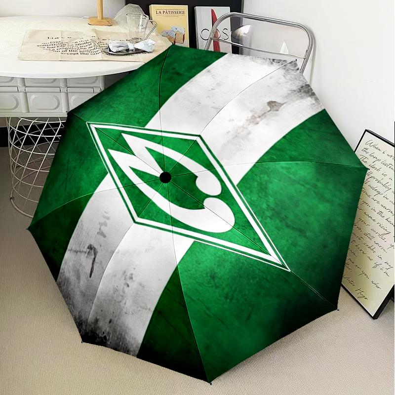 Werder Bremen football Umbrella Folding umbrella, automatic umbrella 8-Frame for Travel, camping Use Gift for Halloween Christmas
