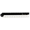 Black And White Straight Ruler Plastic Scale Ruler Creative Folding Ruler  Exam