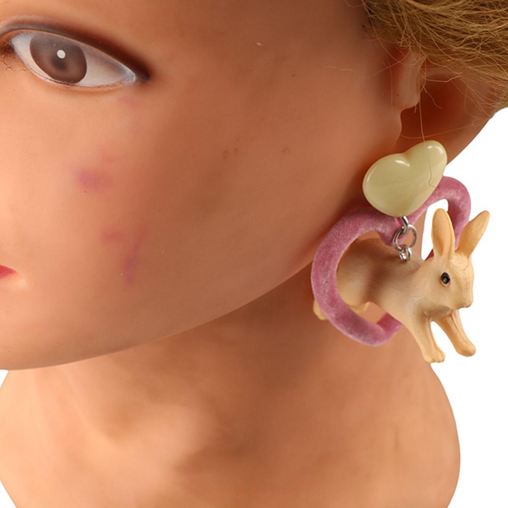 Girls Gifts Three-dimensional Korean Style Jewelry Resin Jewelry Women Earrings Animal Earrings