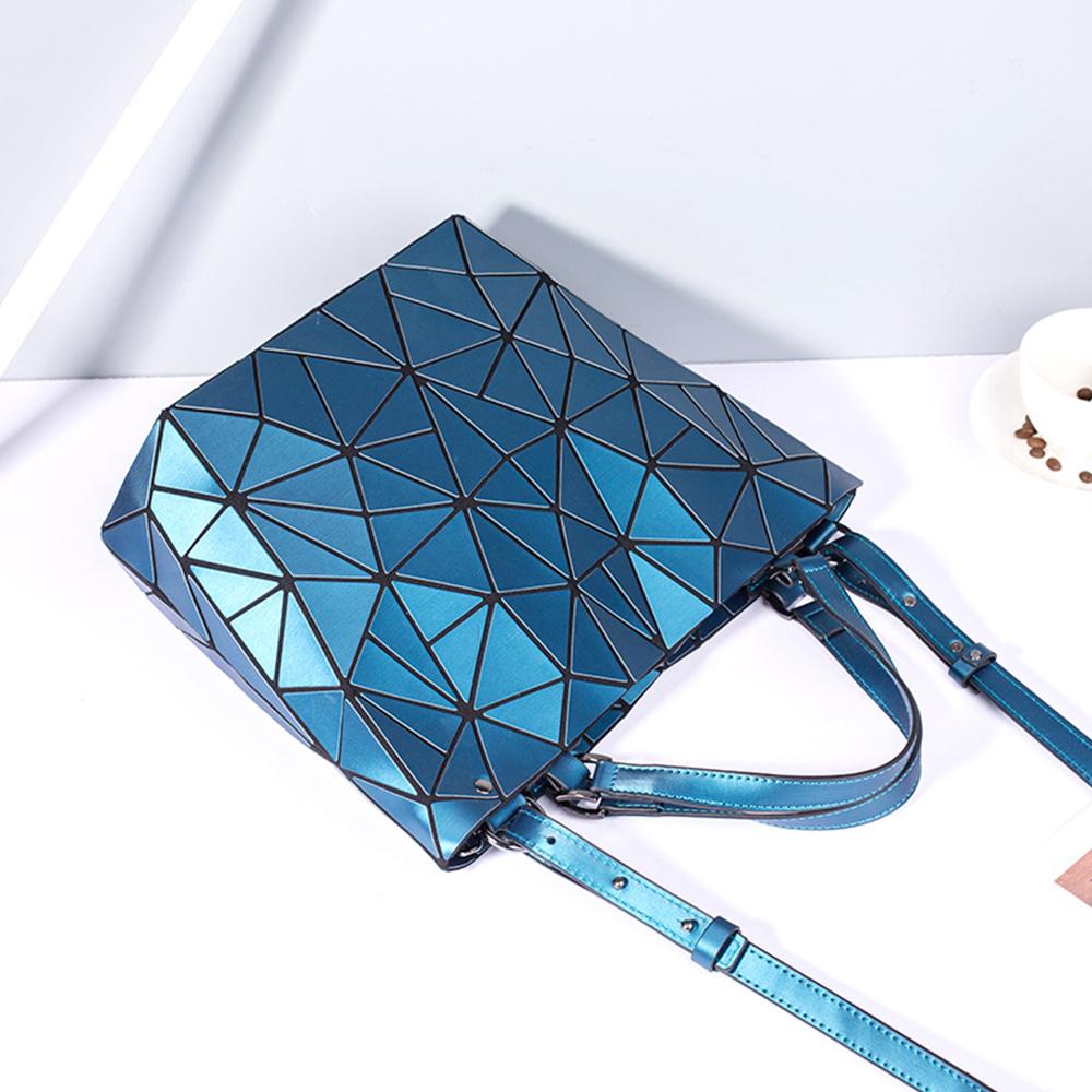 WTEMPO Креативные сумки с геометрическим рисунком и бриллиантами, женские светящиеся портативные сумки-мессенджеры на одно плечо