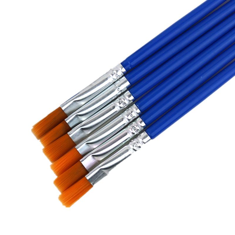 10pcs/set Painting Brushes for Oil Painting DIY Graffiti Line Drawing Pen for School Students Paint Brush