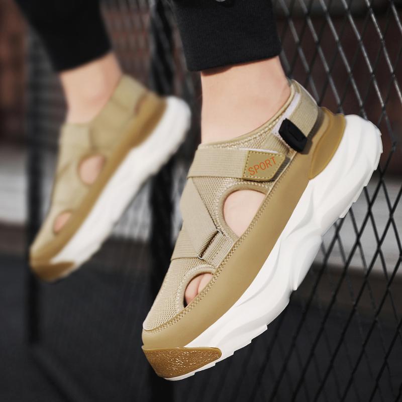 Men Sandals Outdoor Shoes Comfortable Beach Summer 39-44 Sports Sandals Walking Sandals Breathable Mesh Shoes Fashion Sandals Shoes for Men