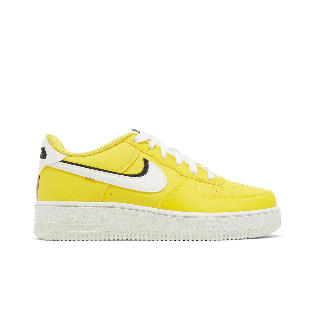 Nike Air Force 1 LV8 Grade School '82 - Tour Yellow' (Unisex) Tour Yellow / Black / Tour Yellow / Sail Kids' Skateboarding Shoes DQ0359 700